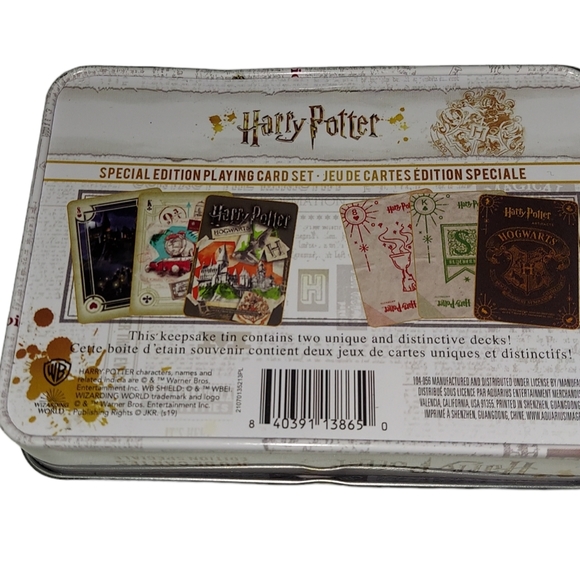 New Harry Potter Special Edition Playing Card Set 2 Decks + Case - Picture 2 of 3